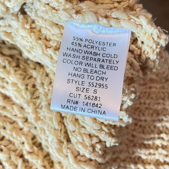 NWT - She + Sky Open Knit Cardi in Banana - Picture 9 of 9